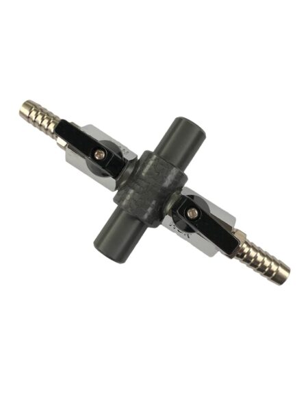 Air Manifold 2 Way 3/8" Valve Hosetail (Cross) Air Manifold 2 Way 3/8" Valve Hosetail (Cross)