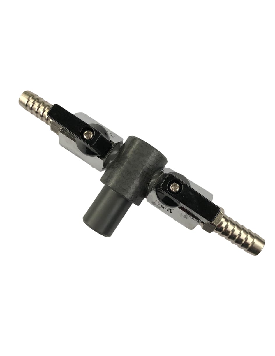 Air Manifold 2 Way 3/8" Valve Hosetail (Blank)