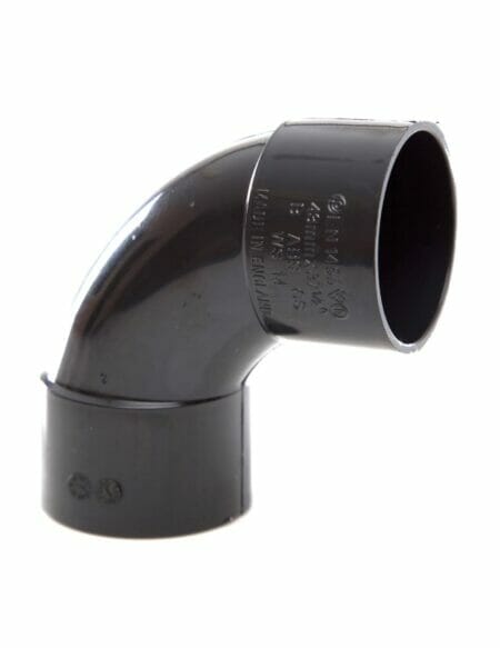 Black Solvent Weld 90 Degree Swept Bend