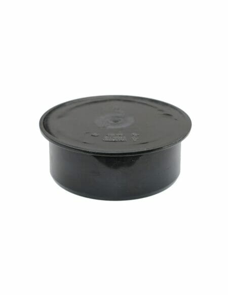 Black Solvent Weld End Cap