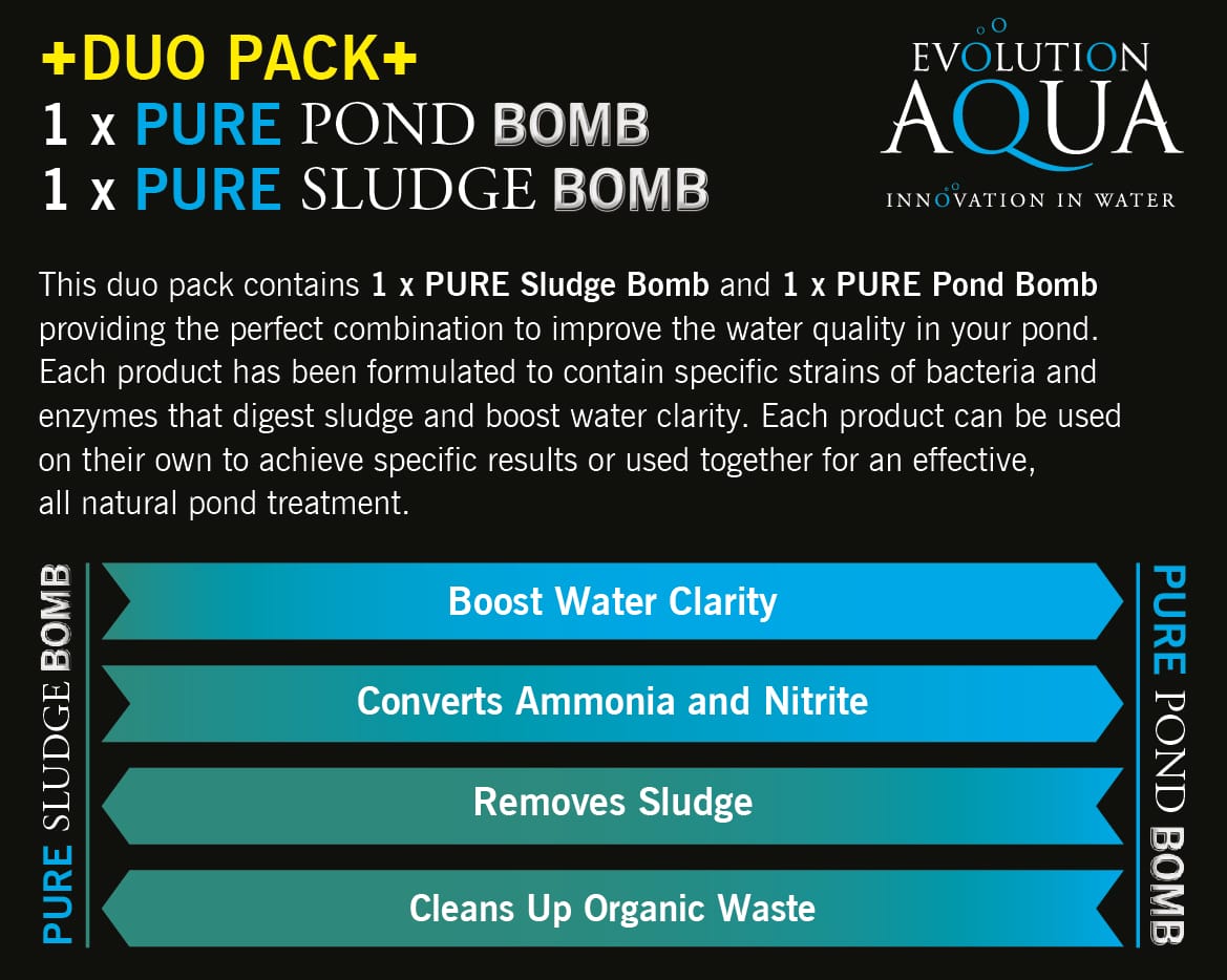 Evolution Aqua Pure Pond Duo Pack Pure Duo Pack Table @ The Oaks Koi Farm